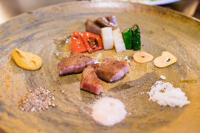 Plato de carne de Kobe