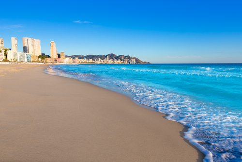Playa de Poniente en Benidorm