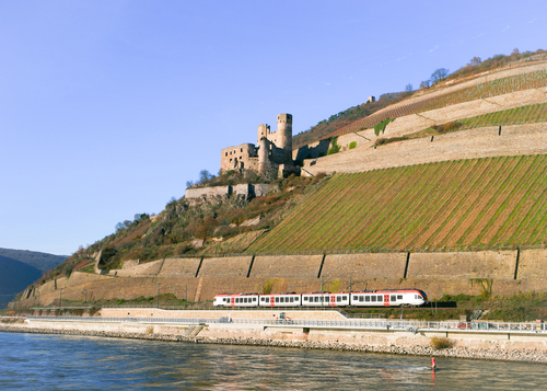 Tren en Rudesheim