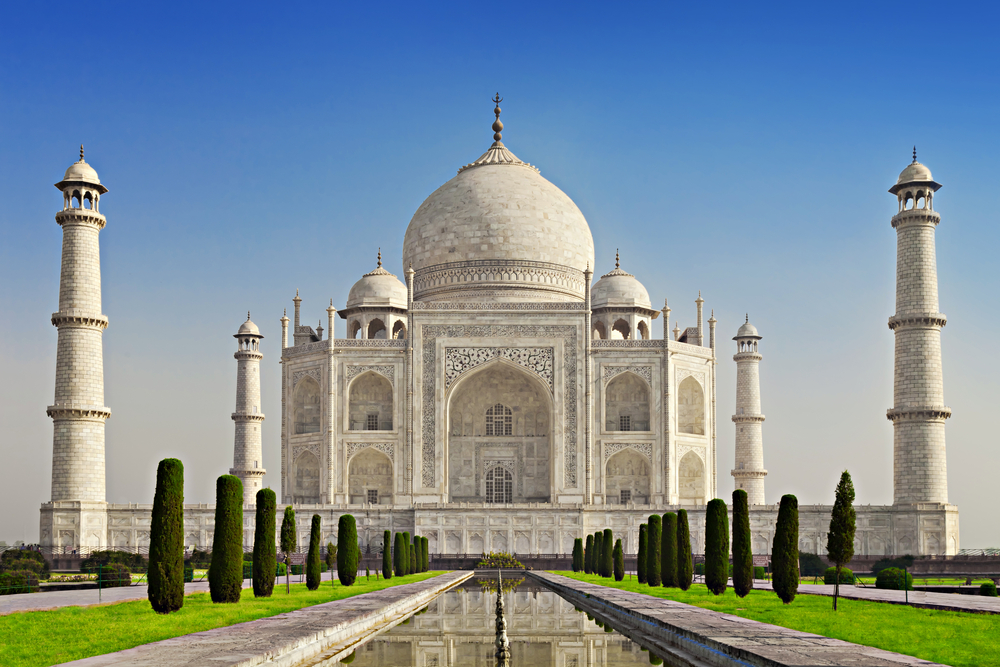 Vista del Taj Mahal, uno de los monumentos más visitados