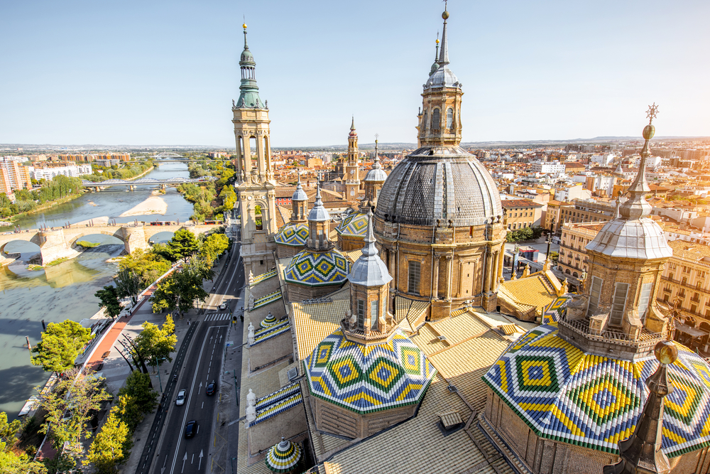 Tejados de la Basílica de Nuestra Señora del Pilar