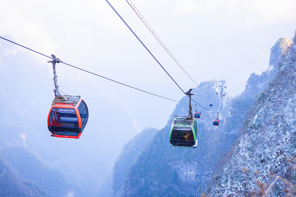 Teleféricos impresionantes: Zhanjiajie