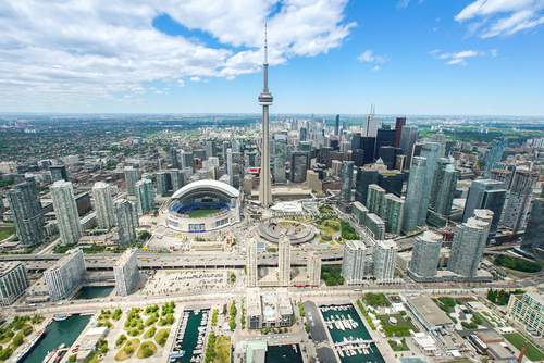 Vista aérea de la Torre CN