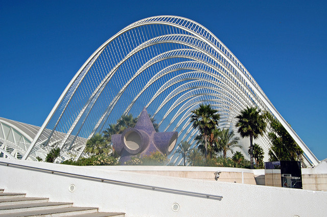 Umbracle en la Ciudad de las Artes de Valencia