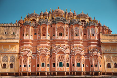 Ventanas del Hawal Mahal de Jaipur