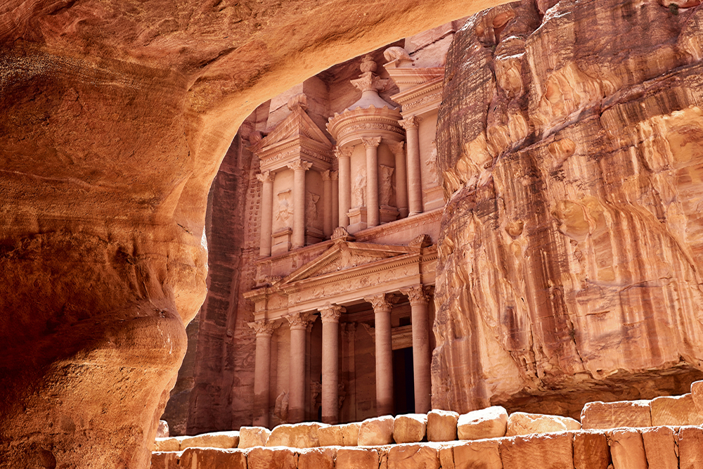 Ciudad de Petra en Jordania