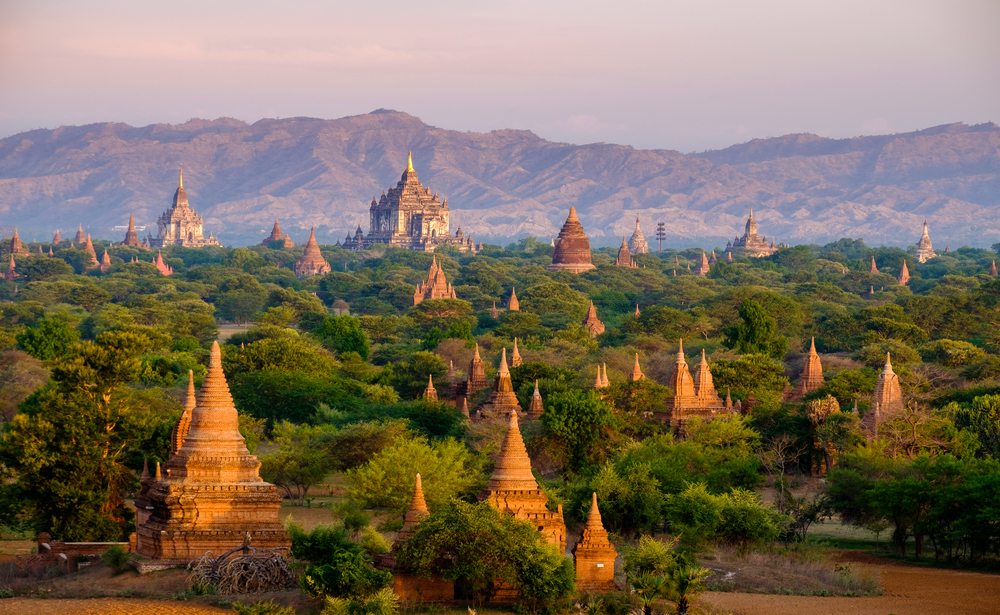 Bagan, vista de los templos