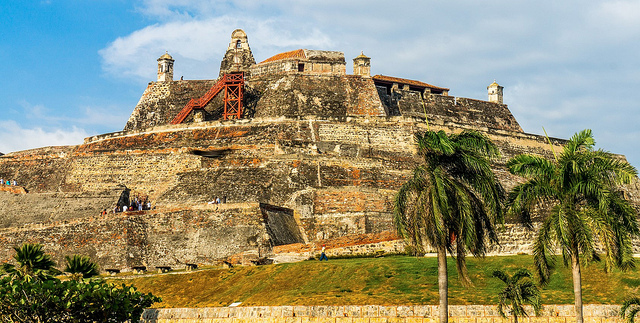 Castillo de San Felipe en Cartagena de Indias
