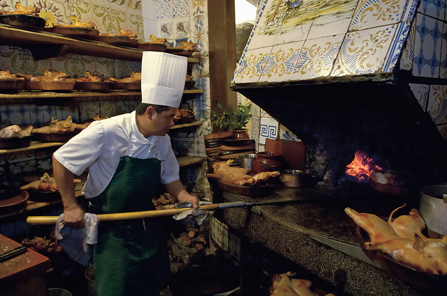 Cocina del restaurante Sobrino de Botín