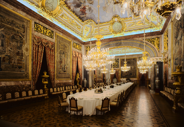 Comedor de gala del Palacio Real de Madrid
