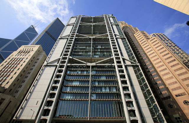 Edificio del HSBC en Hong Kong
