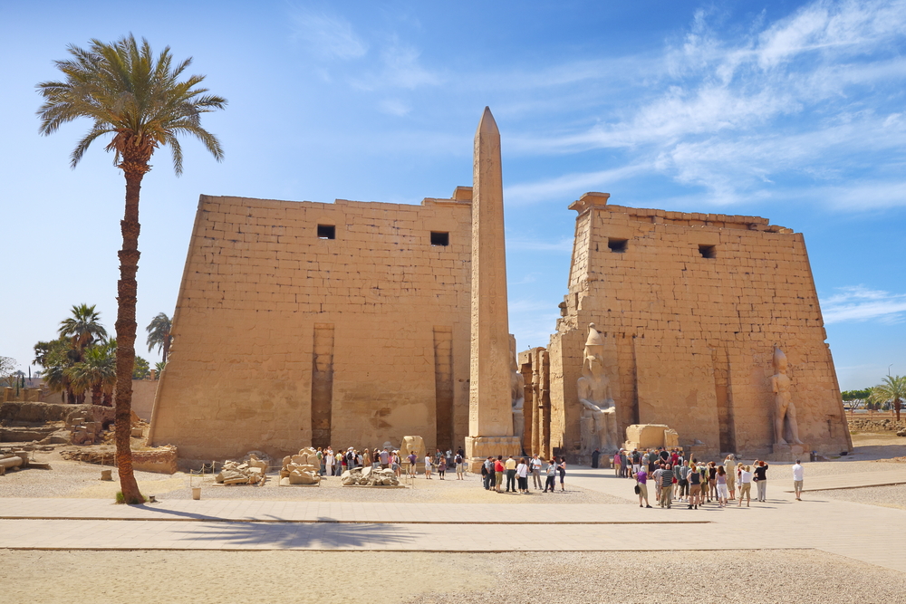 Entrada al templo de Luxor