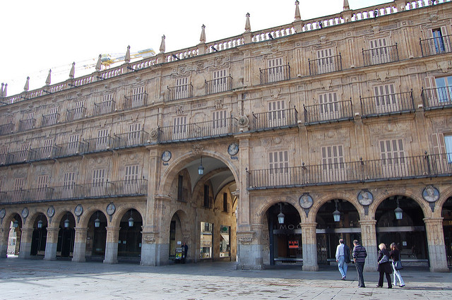 Entrada a la Plaza Mayor de Salamanca