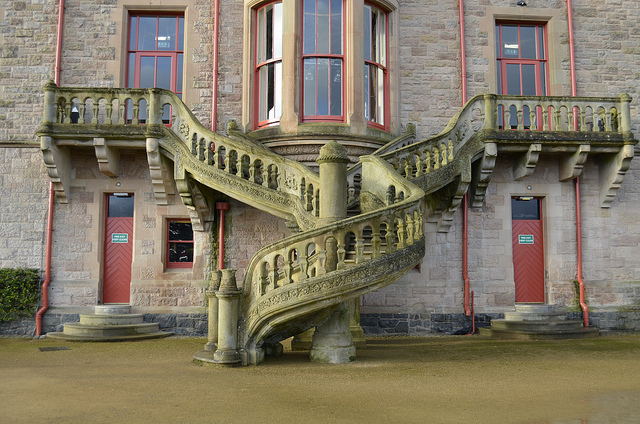 Escalera del castillo de Belfast