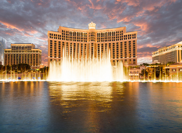 Fuente del Bellagio en Las Vegas
