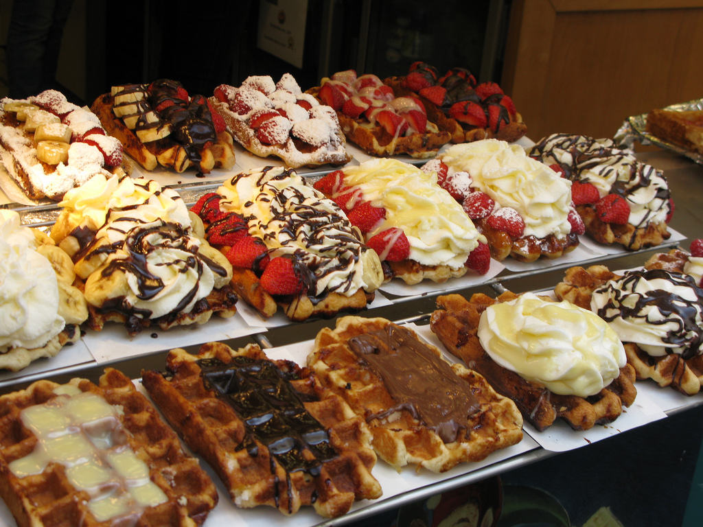Gofres, producto de la gastronomía de Brujas