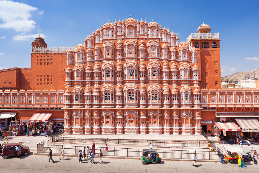 Hawa Mahal en Jaipur, capital de Rajastán