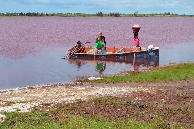 Lago Rosa en Senegal