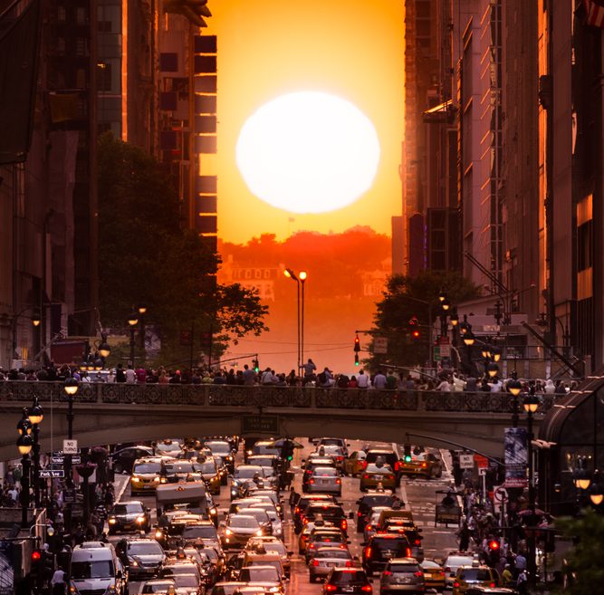 Fenómenos extraños, Manhattanhenge