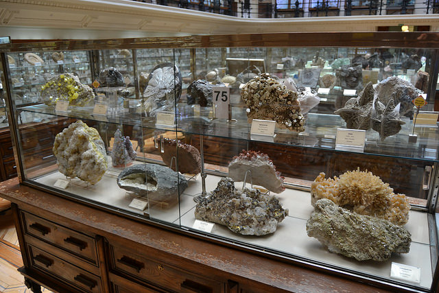 Minerales en el Museo Geominero