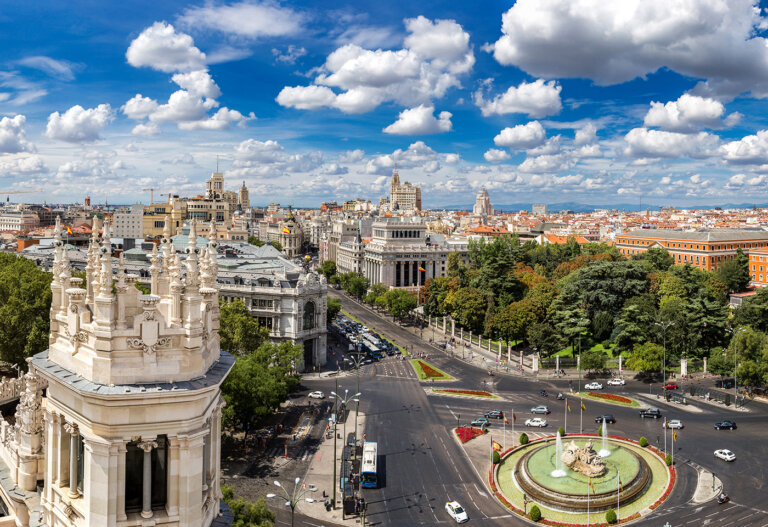 La plaza de Cibeles, la más emblemática de Madrid
