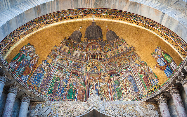 Mosaico en la basílica de San Marcos