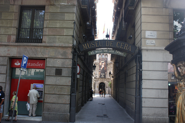 entrada al Museo de Cera de BArcelona