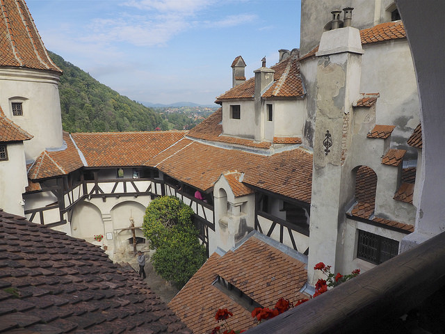 Patio del castillo de Bran