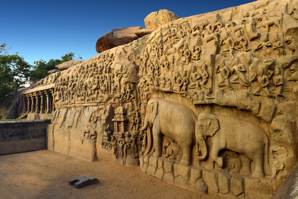 La penitencia de Arjuna en Mahabalipuram