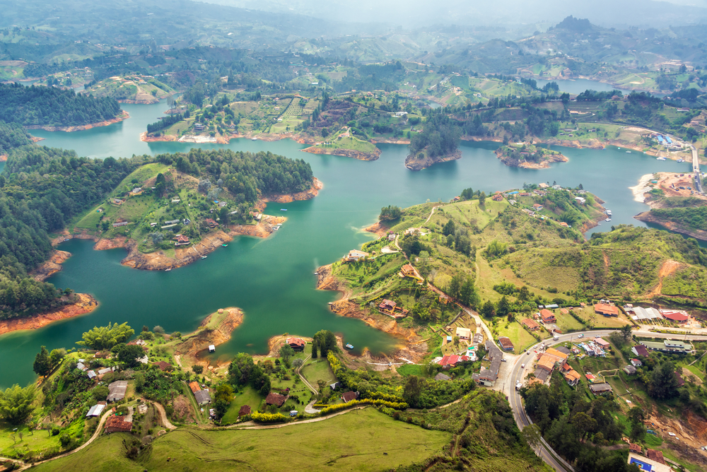 Vistas desde el Peñol de Guatapé