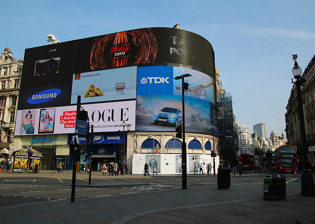 Piccadilly circus en Londres