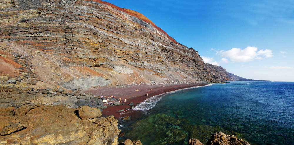 Playa de El Verodal en la isla de El Hierro