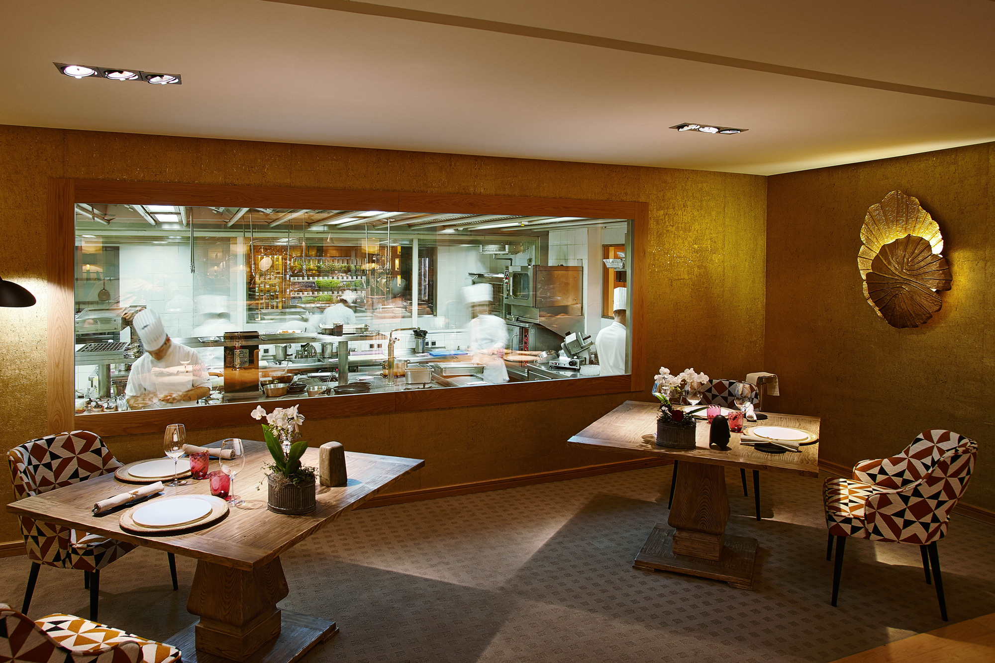 Cocina del restaurante Santceloni