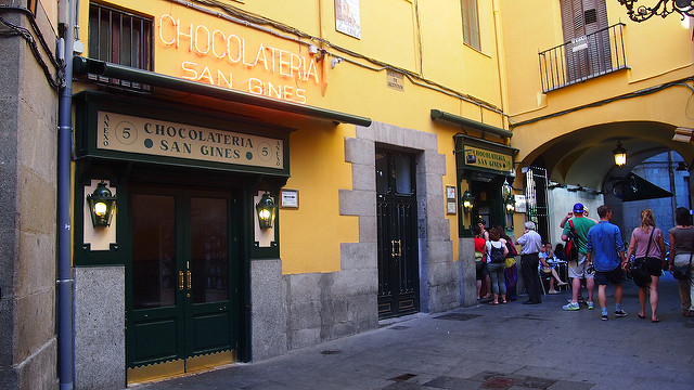 Chocolatería San Ginés en Madrid