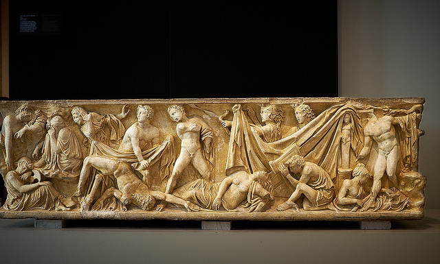 Sarcófago en el Museo Arqueológico Nacional