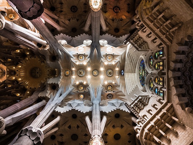 Techo de la Sagrada Familia de Barcelona