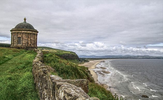 Templo Mussenden en Irlanda