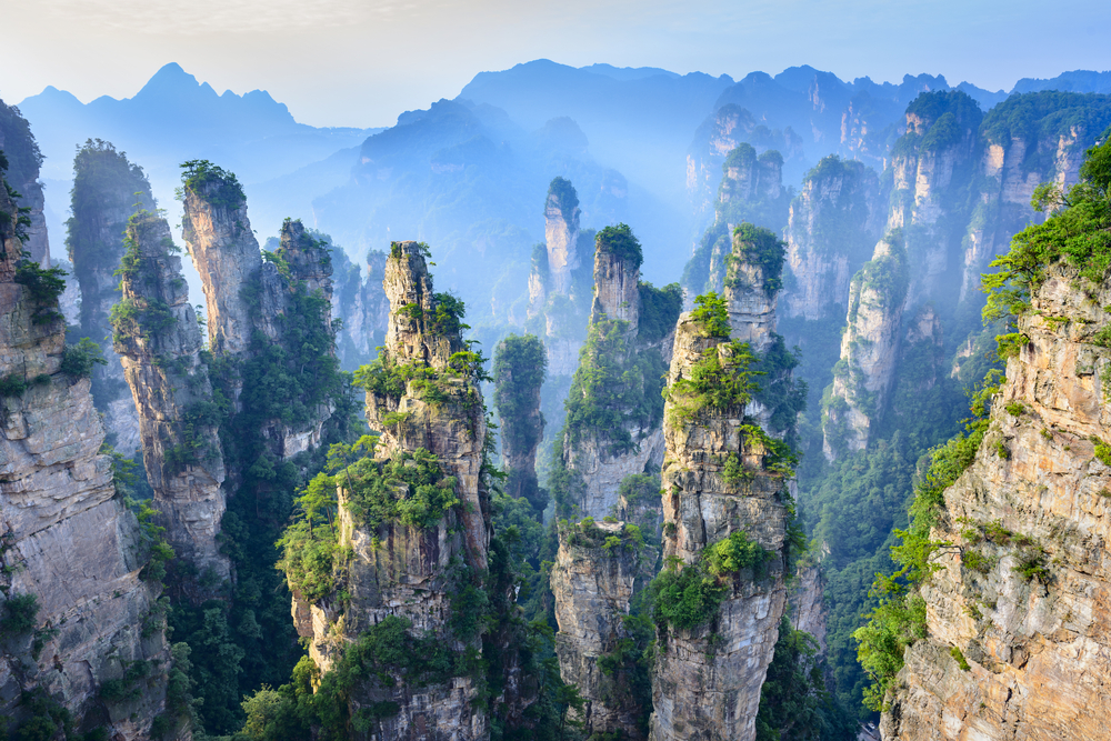 Zhangiajie, uno de los espacios naturales den China