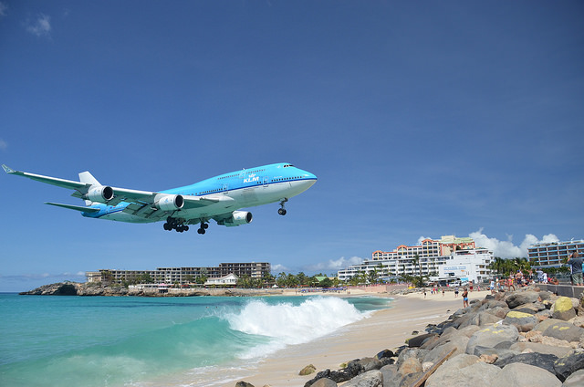 Aeropuerto Princesa Juliana en la isla de San Martin