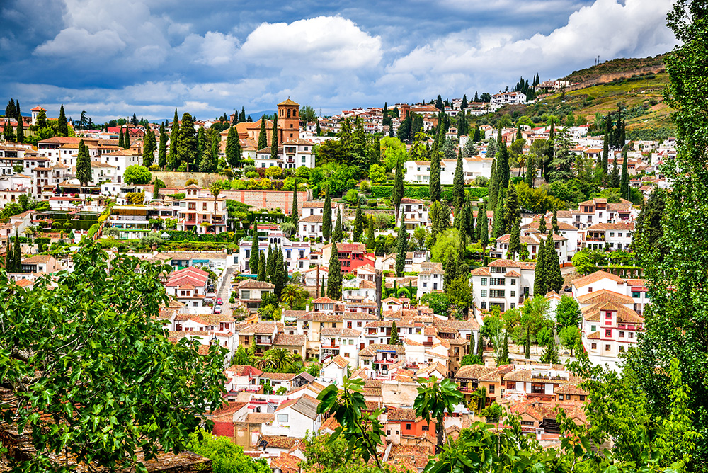 Barrio del Albaicín en Granada