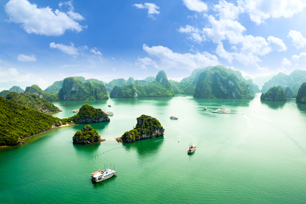 Bahía de Halong en Vietnam, una de las razones para visitar Asia