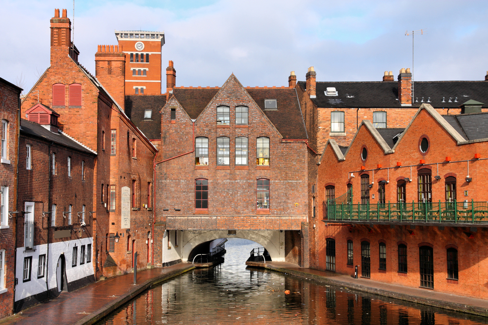Lugares con canales, Birmingham en el Reino Unido