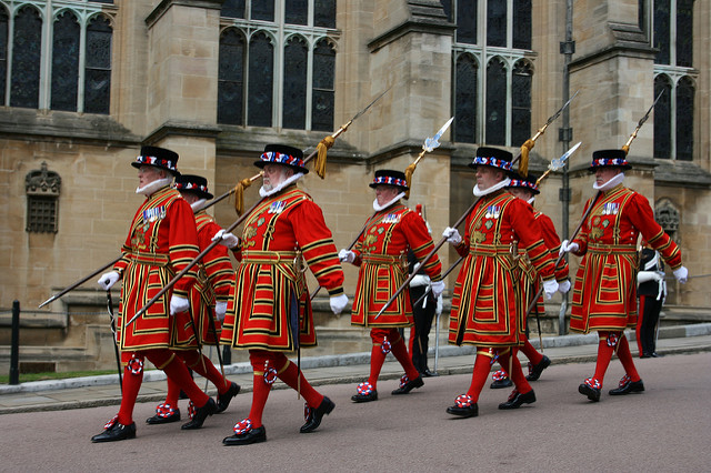 Cambio de guardia en el castillo de Windsor