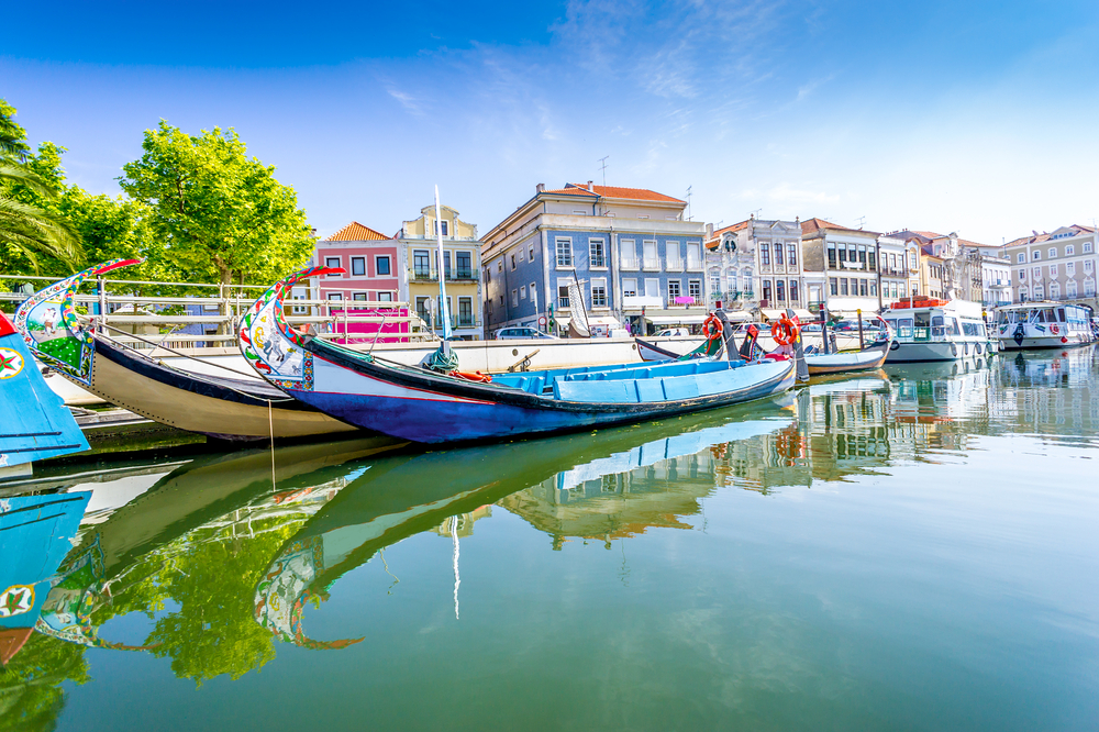 Canales en Aveiro en Portugal