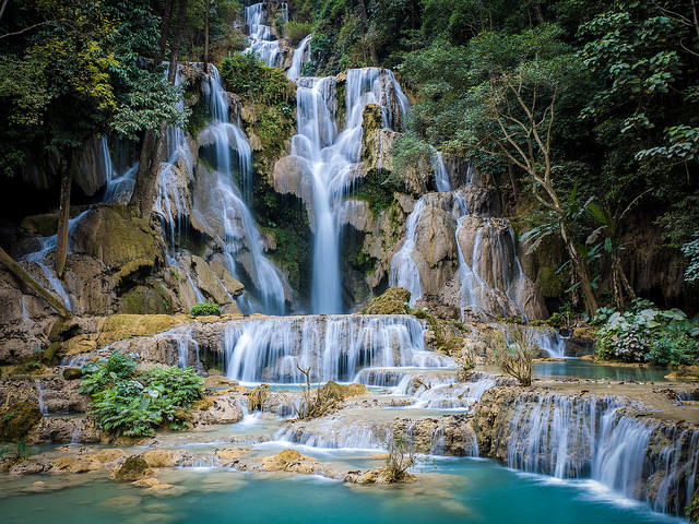 Cascadas Kuang Si en Laos