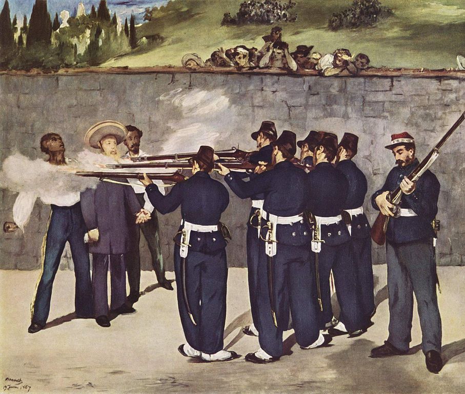 Fusilamiento del emperador Maximiliano, de Edouard Manet