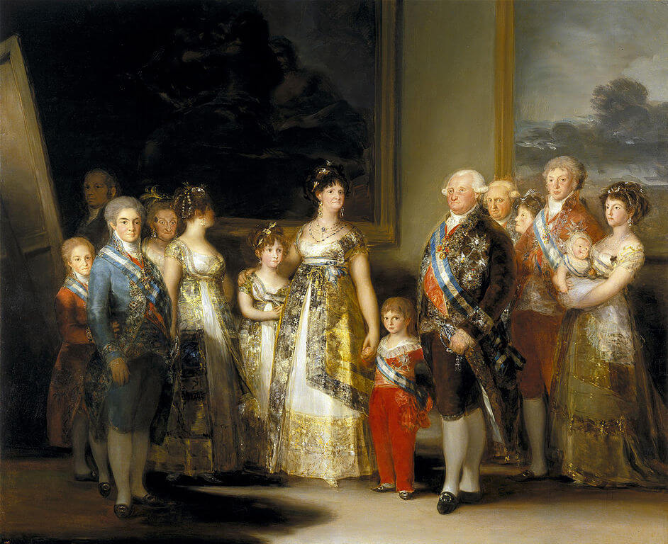 "La familia de Carlos IV" de Francisco de Goya