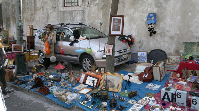 Feira das LAdras, uno de los lugares diferentes en Lisboa