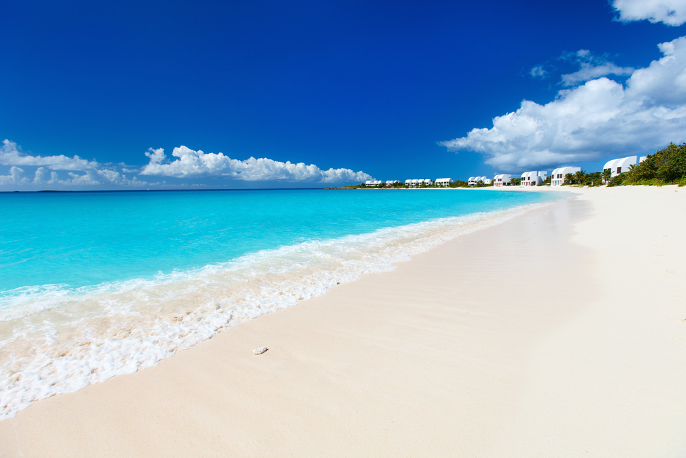 Isla Anguila en el Caribe