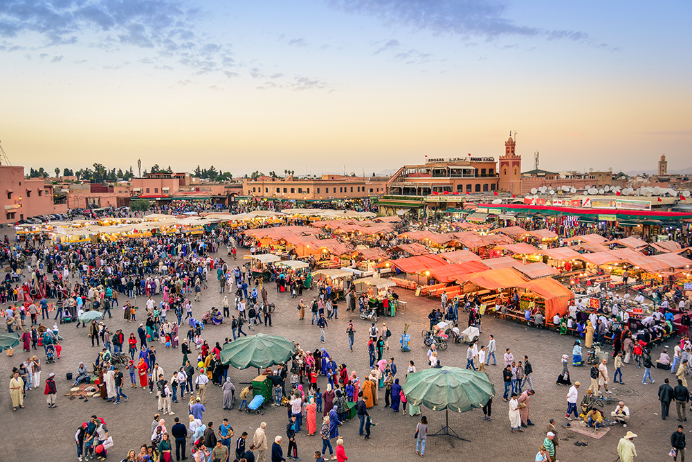 Plaza Yamaa el Fna en Marrakech